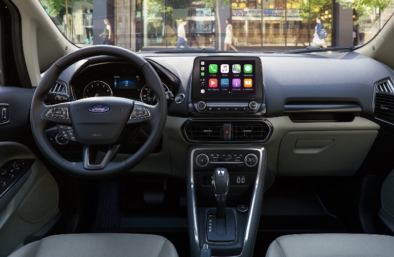 Interior front dash of 2020 Ford EcoSport