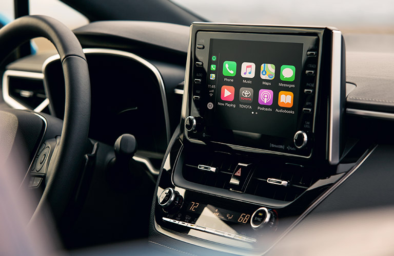 touchscreen display in 2019 Toyota Corolla Hatchback model