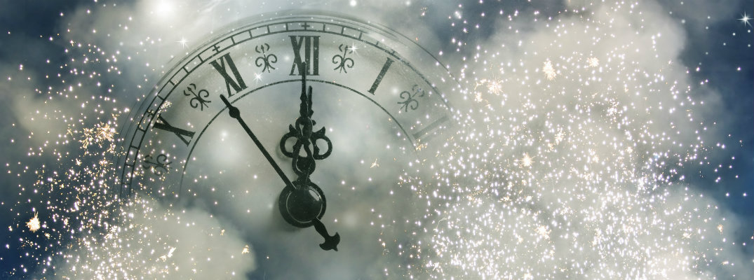 Clock to celebrate the new year