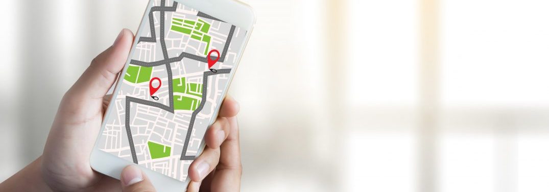 GPS Map to Route Destination network connection Location Street Map with GPS Icons Navigation