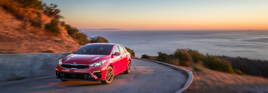 2019 Kia Forte on coastal road
