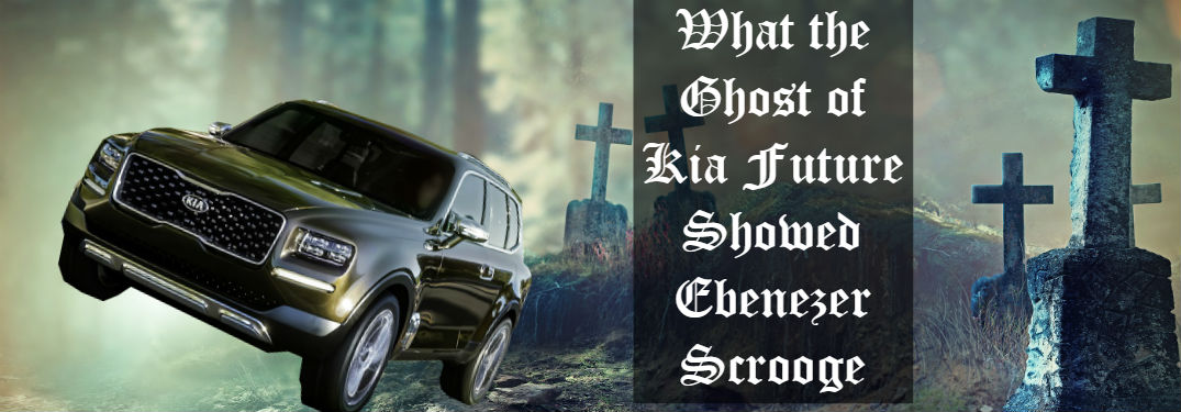 kia telluride imposed on image of graveyard and text overlaid with title of blog