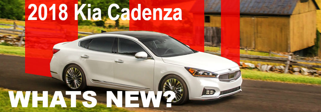 2018 kia cadenza with overlaid text what's new