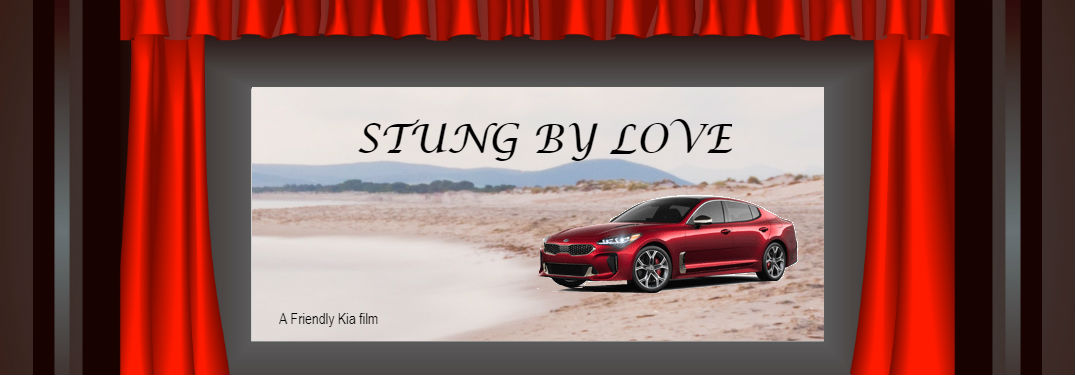 movie theater with fake kia movie on the screen
