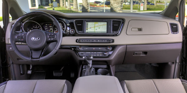 Interior view of 2018 Kia Sedona