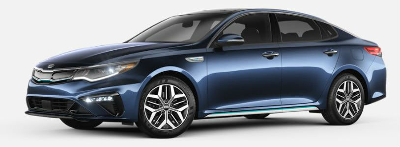 2020 Kia Optima Hybrid in Gravity Blue
