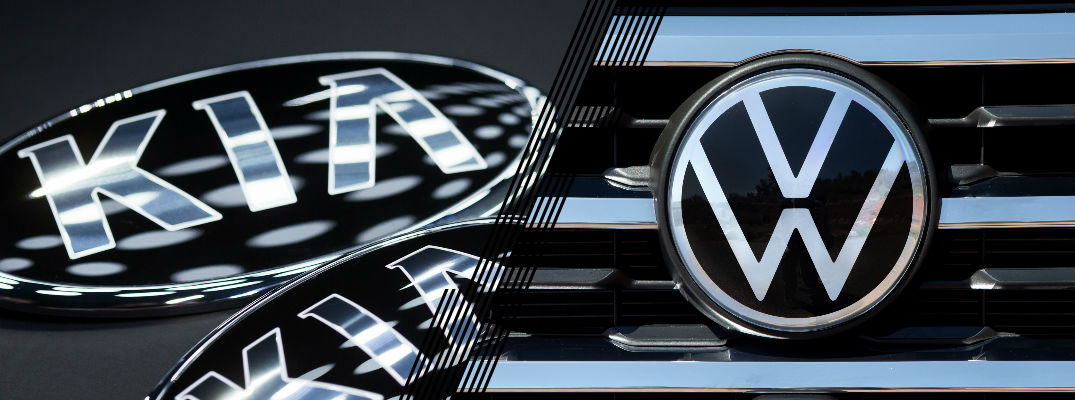 Kia logo and Volkswagen Logo