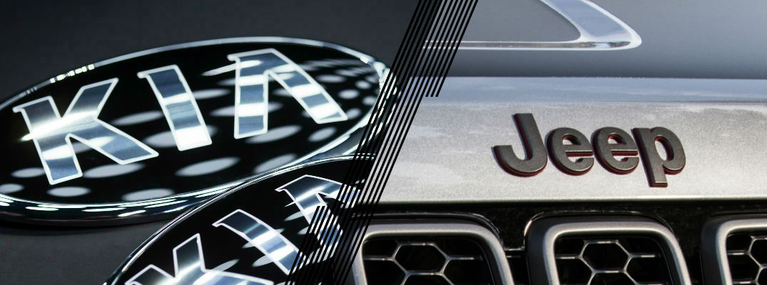 Kia logo and Jeep Logo