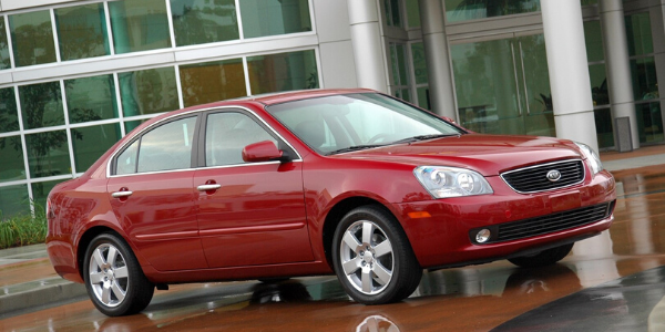 Red 2007 Kia Optima