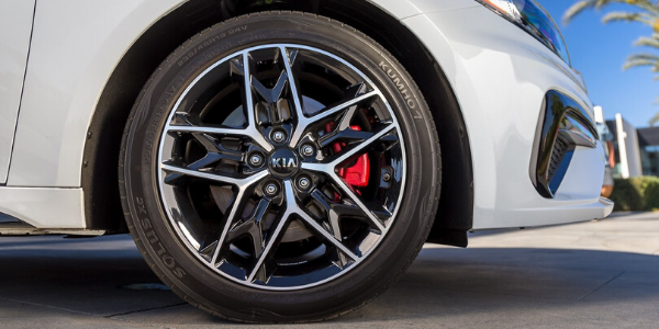 Closeup of wheel on 2020 Kia Optima
