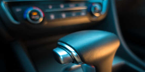 Closeup of gear shift in 2020 Kia Optima