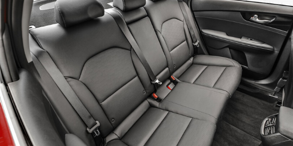 Rear seats in 2020 Kia Forte