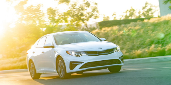 White 2020 Kia Optima Hybrid