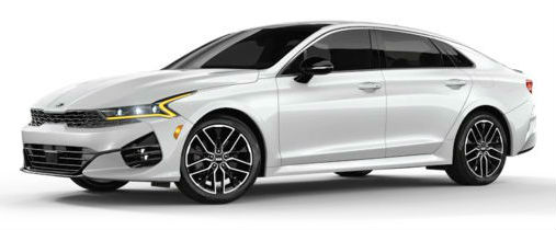 2021 Kia K5 in Glacial White Pearl