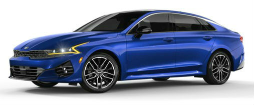 2021 Kia K5 in Sapphire Blue