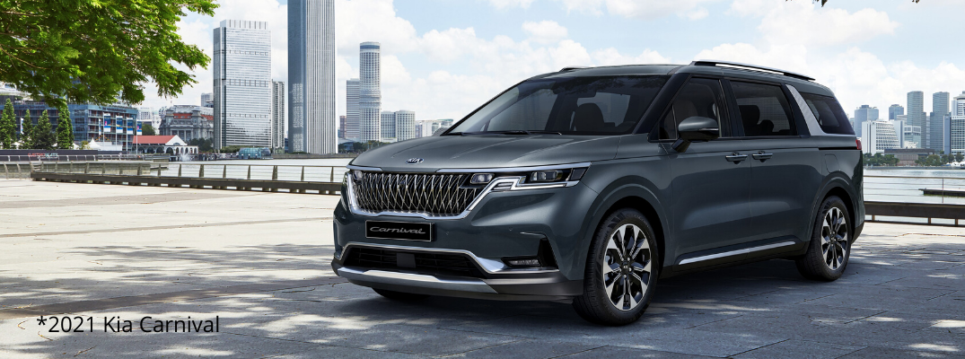Grey 2021 Kia Carnival