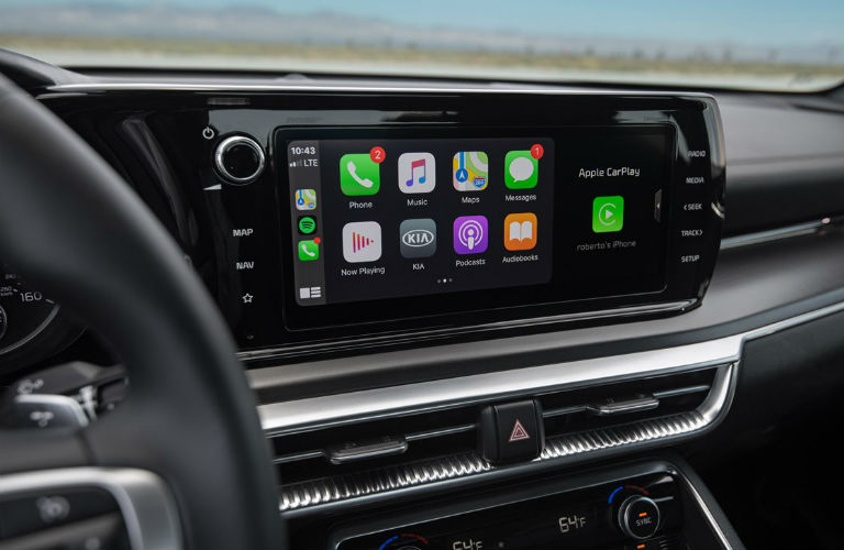 Infotainment screen in 2021 Kia K5