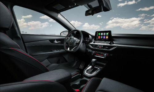 Interior view of 2021 Kia Forte