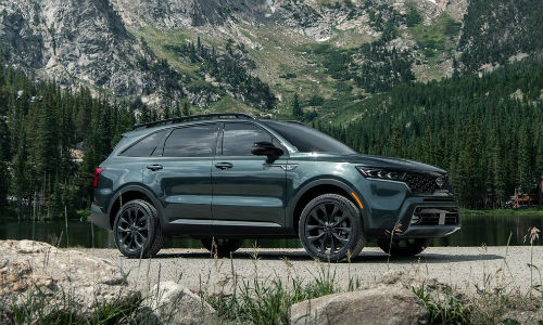 Aruba Green 2021 Kia Sorento X-Line
