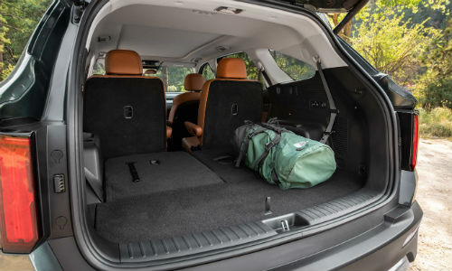 Open trunk of 2021 Kia Sorento X-Line