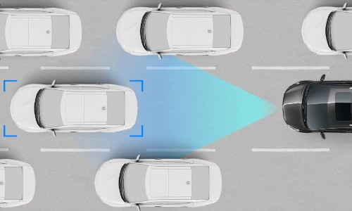 Digital rendering of Smart Cruise Control with Stop & Go