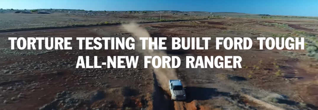 Ford Ranger Testing Heading and 2019 Ford Ranger Driving Through the Desert