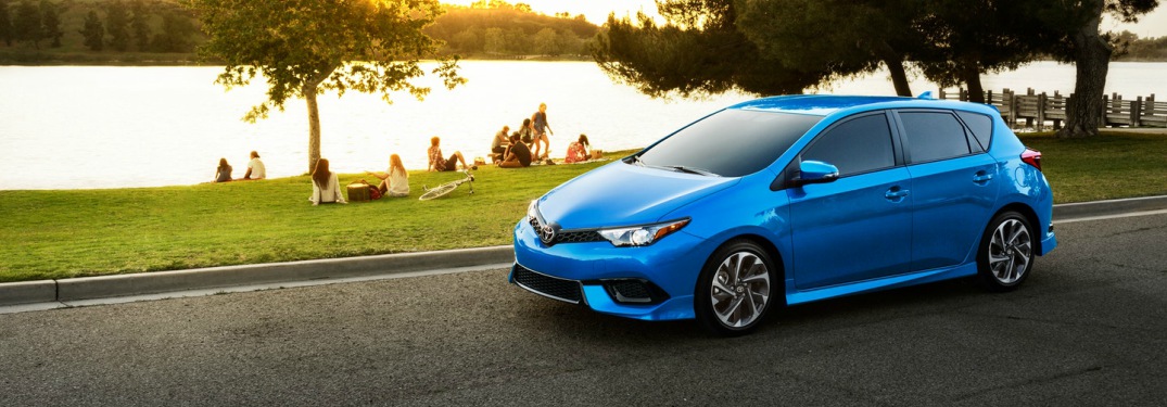 blue 2018 Toyota Corolla iM front side view