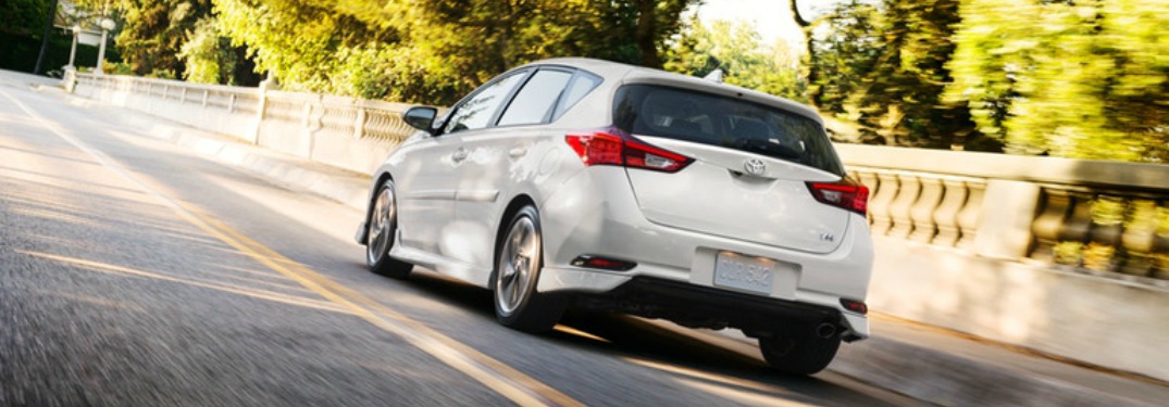 white 2018 Toyota Corolla iM back side view