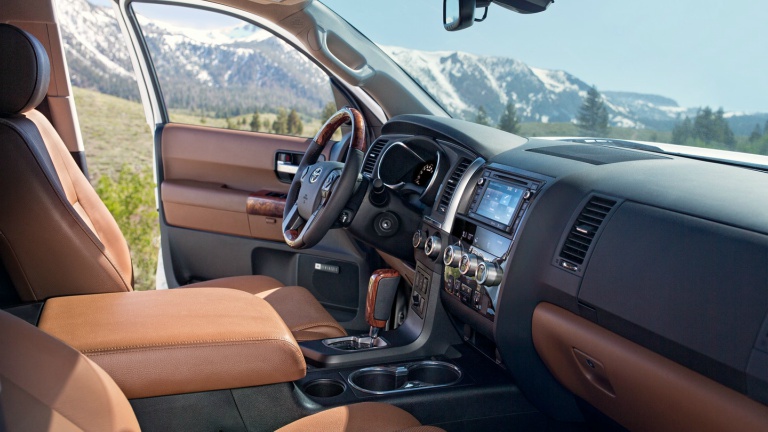 2018 Toyota Sequoia front seats side view