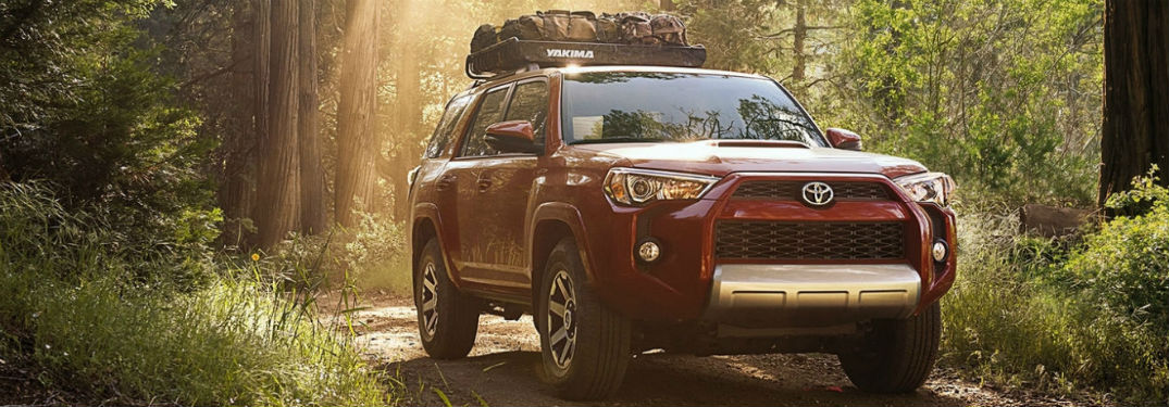 2018 Toyota 4Runner exterior front fascia and passenger side in woods