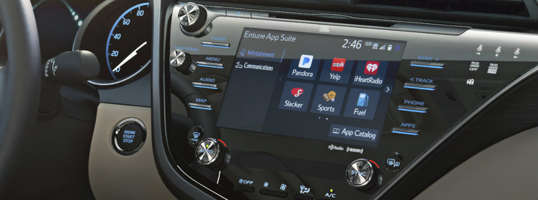 entune 3.0 screen with apps