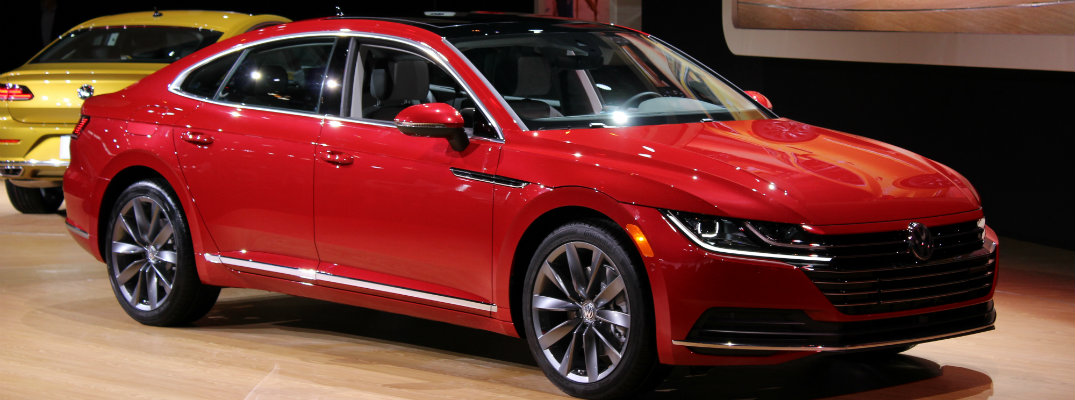 2019 Volkswagen Arteon red showcase Chiago Auto Show debut