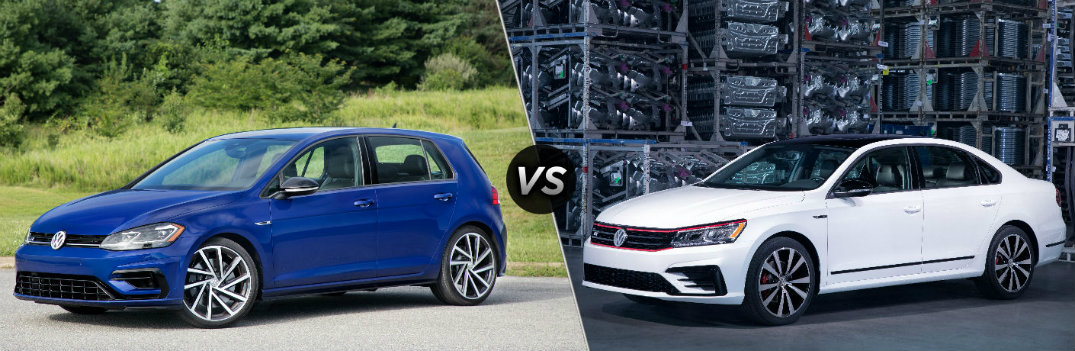 2018 Volkswagen Golf R vs 2018 Volkswagen Passat GT