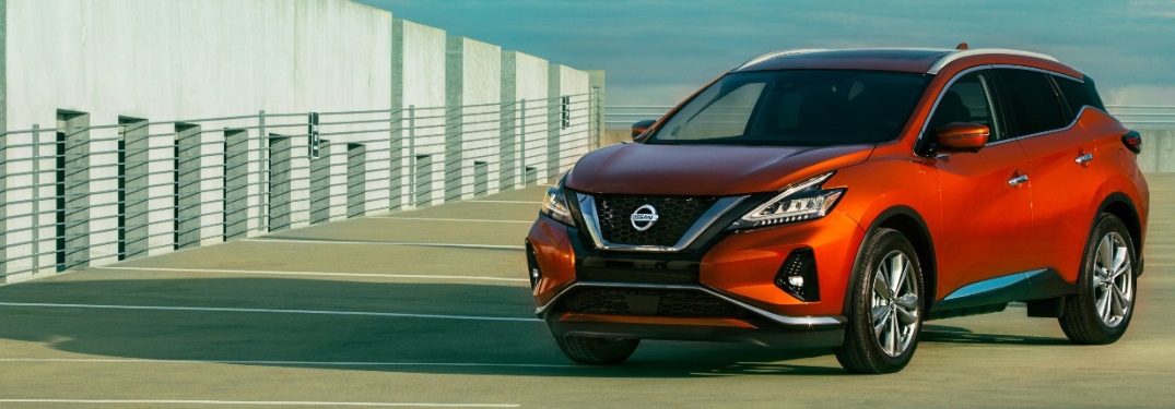 2020 Nissan Murano parked on top of a parking garage