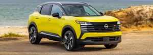 2025 Nissan Kicks parked near a river