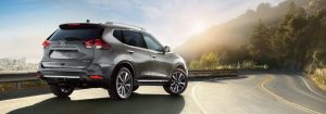 2018 Nissan Rogue overlooking sunset