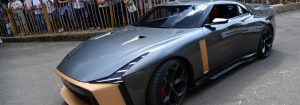 Close up side view of the Nissan GT-R50