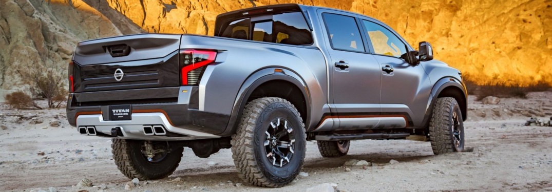 Rear side view of a Nissan TITAN Warrior Concept