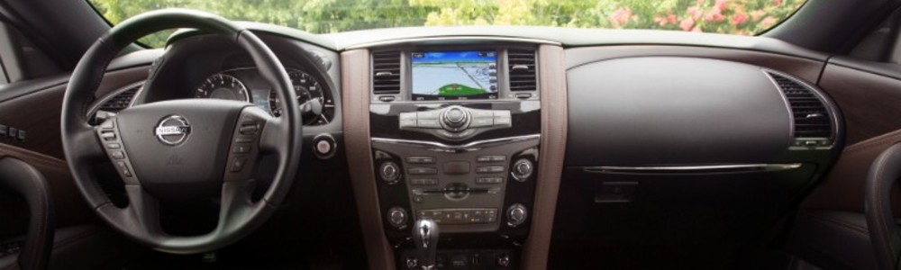 front interior of the 2020 Nissan Armada