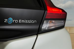 zero emission on the 2020 Nissan Leaf