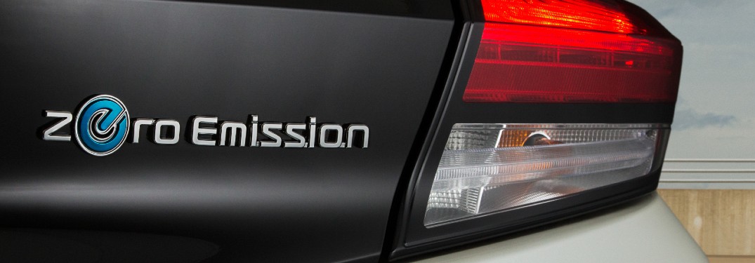 zero emission badging on 2020 nissan leaf