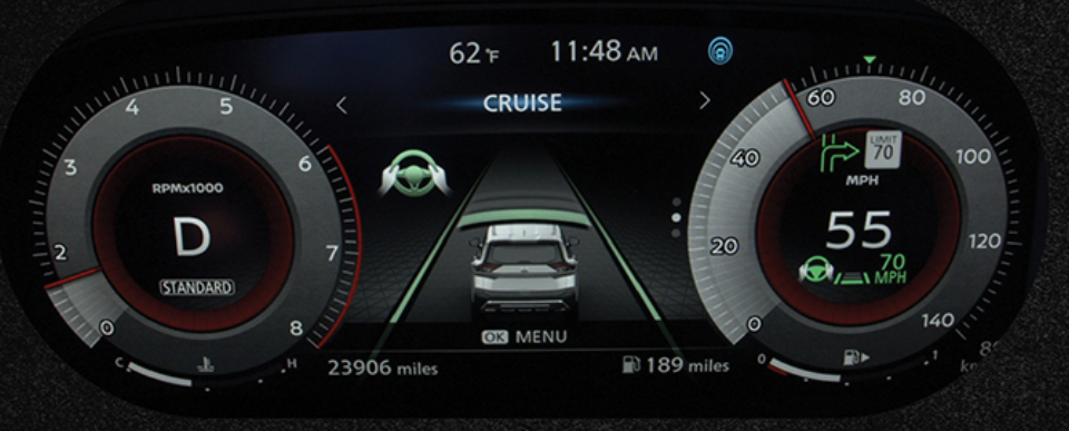 Nissan's digital dashboard