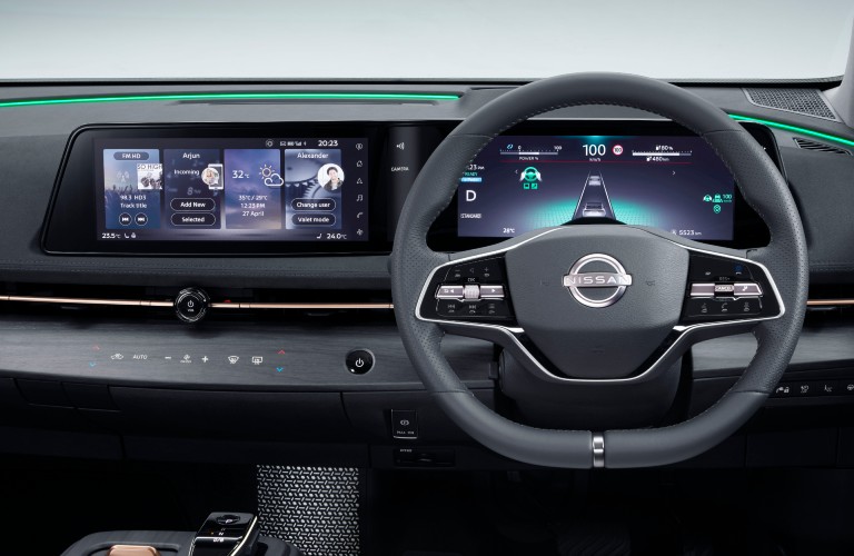 2021 Nissan Ariya steering wheel