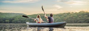 couple in kayak
