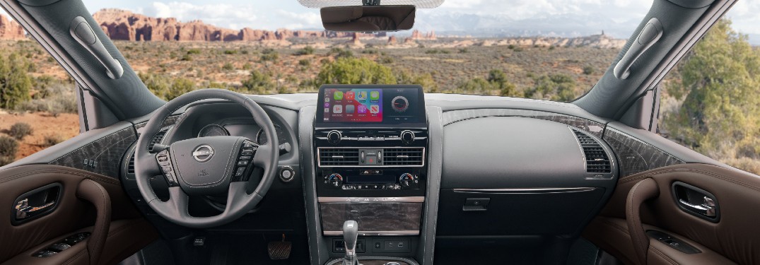 front interior of the 2021 Nissan Armada