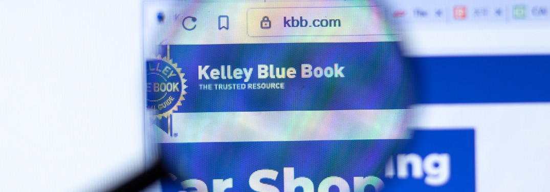 Kelley Blue Book on webpage