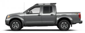 2022 Nissan Frontier Gun Metallic side view