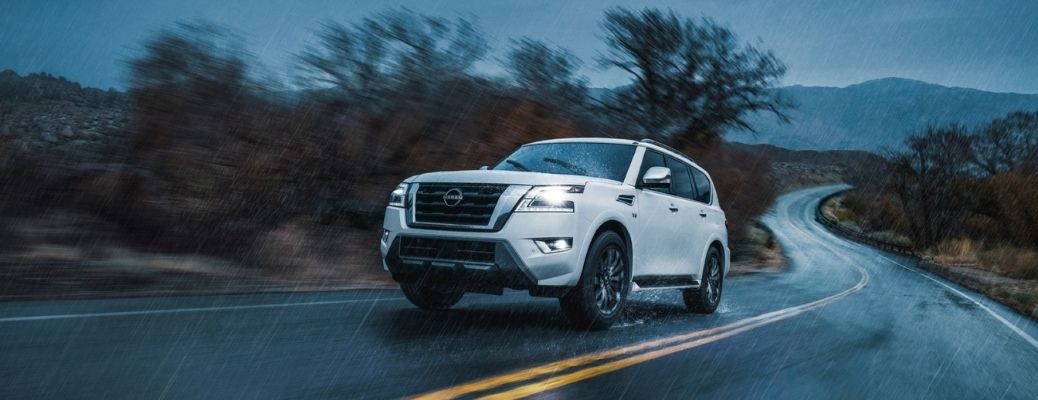 2022 Nissan Armada on a highway