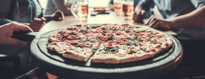 Pizza on the table