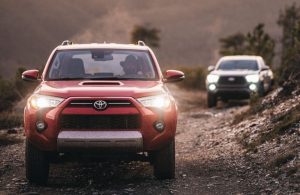 Toyota 4Runner vehicles off-road